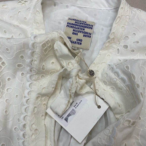 NWT BAUM UND PFERDGARTEN Abi Sangallo Mini Dress in White Size 8 US - 40FR - Picture 6 of 9